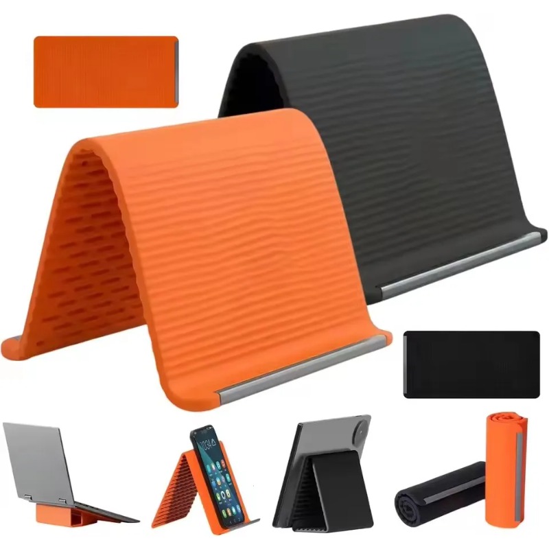 Useful Tablet Accessories - Penyangga Ponsel Silikon Lipat Fleksibel, Portabel,