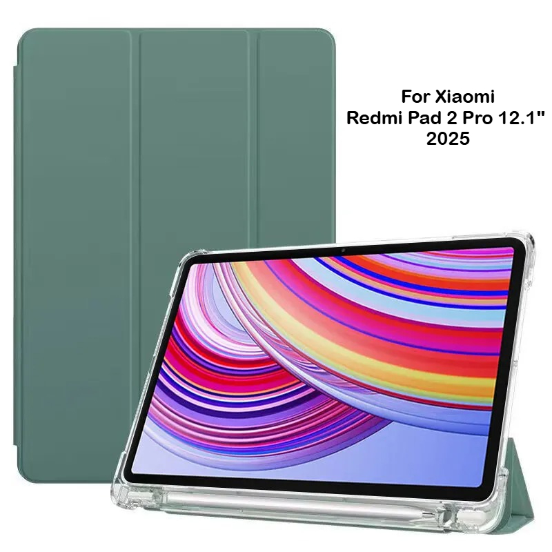Poco Tablet Accessories - Dengan Tempat Pensil, Casing Tablet Transparan