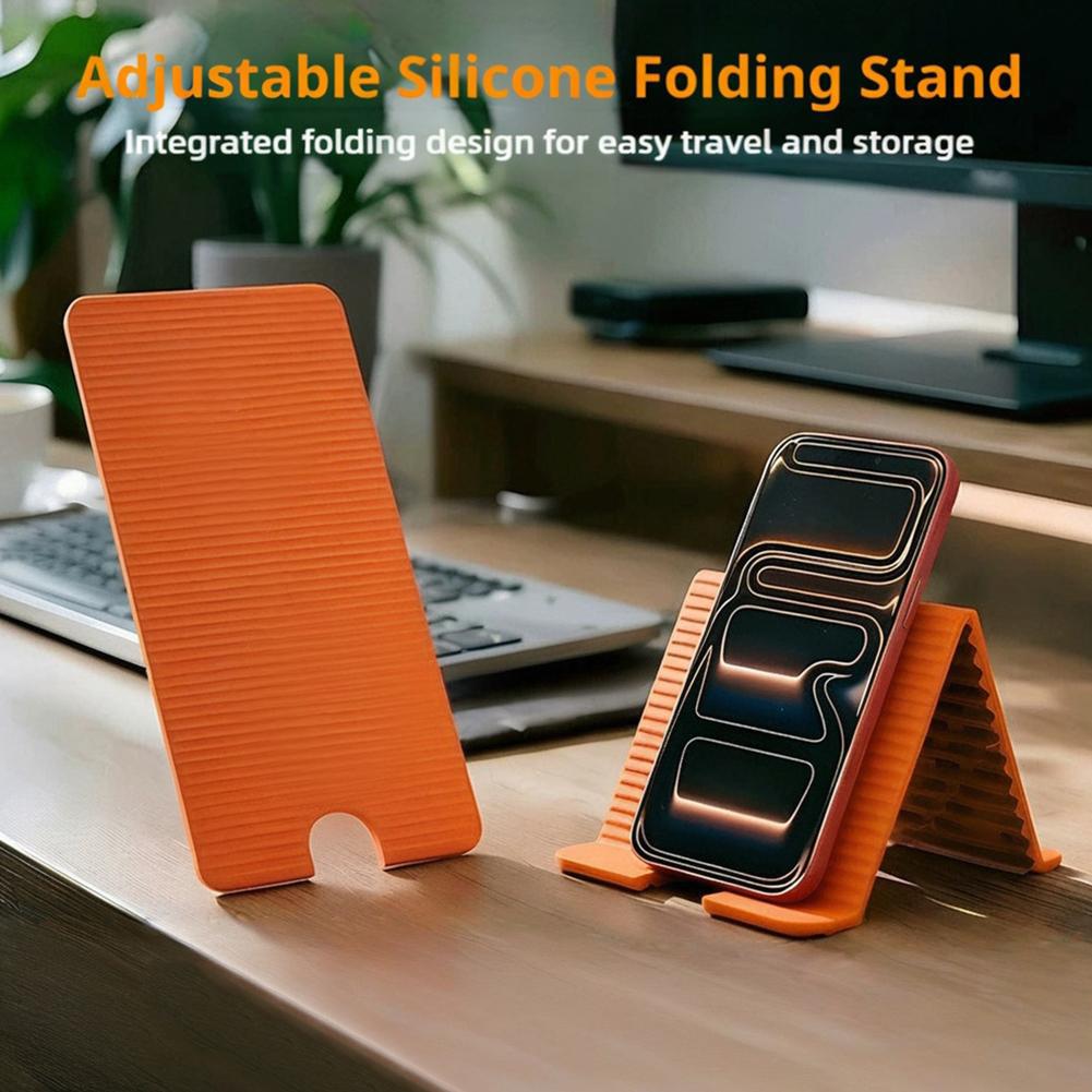Laptop Tablet Accessories - Penyangga Ponsel Silikon Lipat Fleksibel untuk