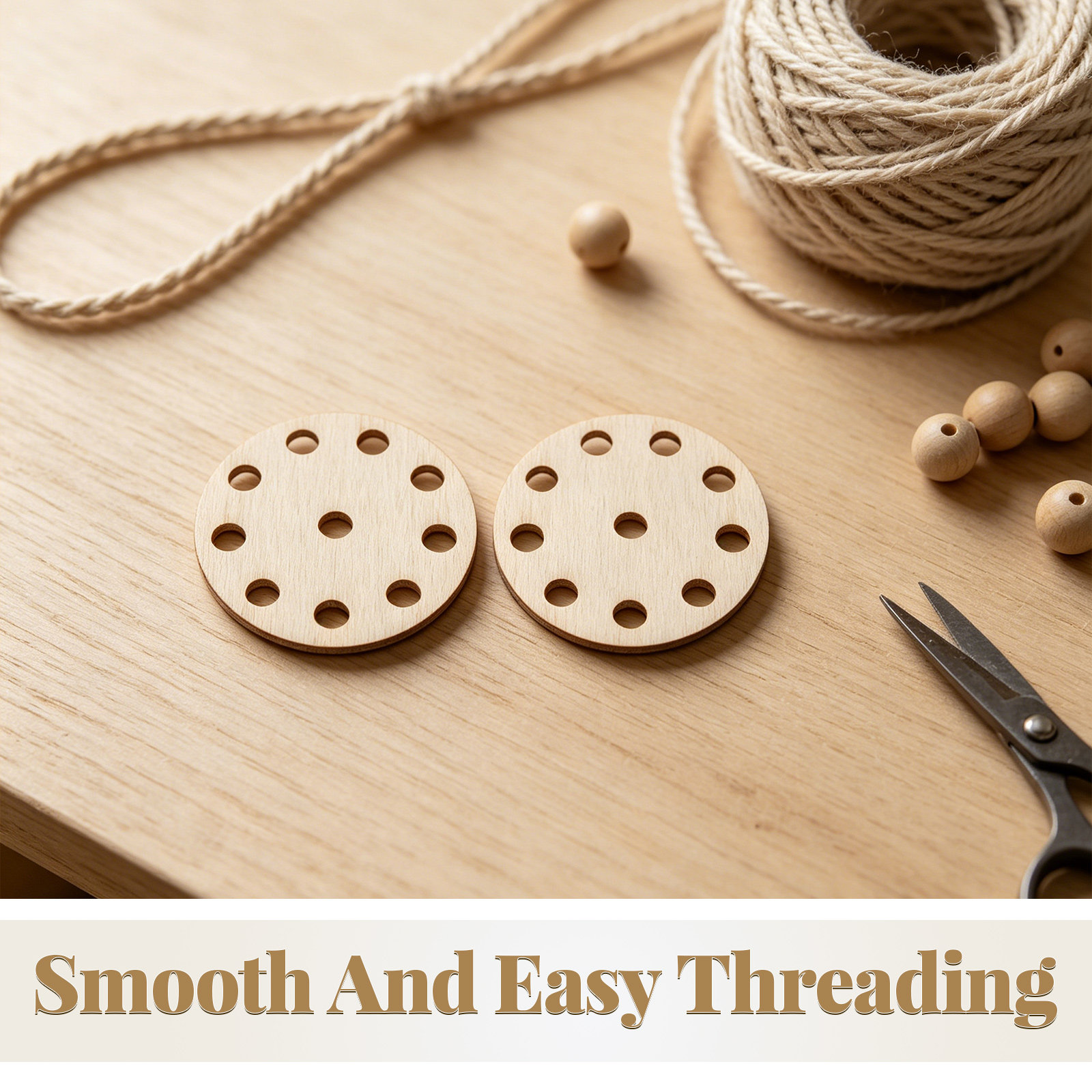 Tablet Weaving Accessories - 48 buah Kartu Tenun dengan Lubang