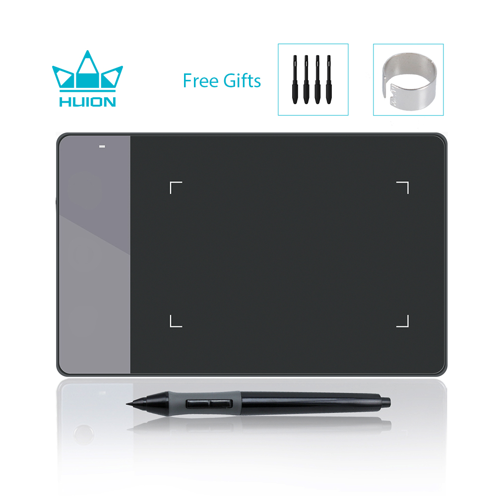 Graphic Tablet Accessories - HUION Tablet desain grafis 4x2 inci,