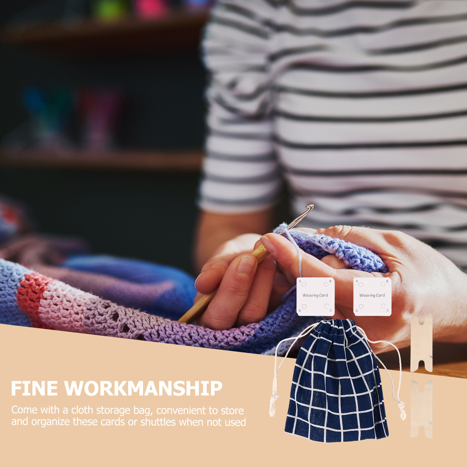 Tablet Weaving Accessories - Set Kartu Anyaman Kertas DIY dengan