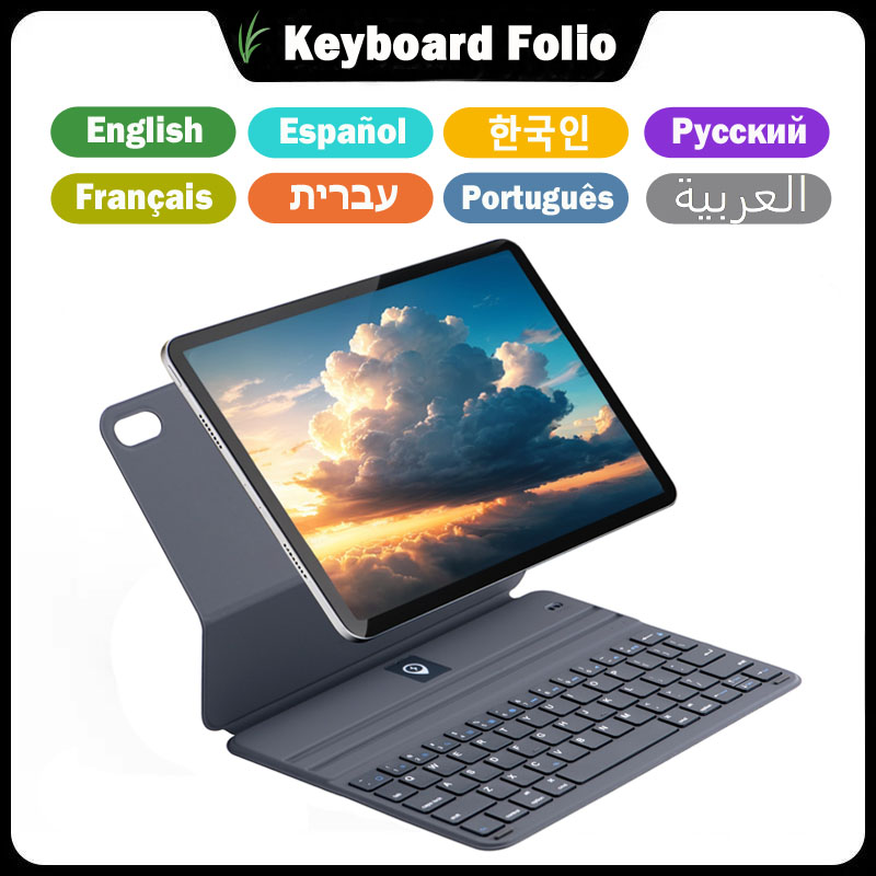 Tablet Keyboard Case - Penutup Folio Keyboard Ajaib Ultraringan untuk