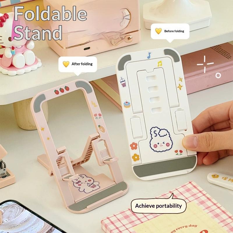Tablet Stand Adjustable - 【C】1Pcs Penyangga Ponsel Dopamine Lipat Model