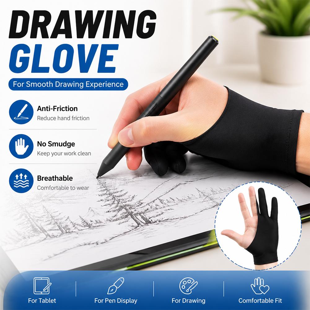 Drawing Glove Artist - Sarung Tangan Gambar Anti Sentuh Layar,