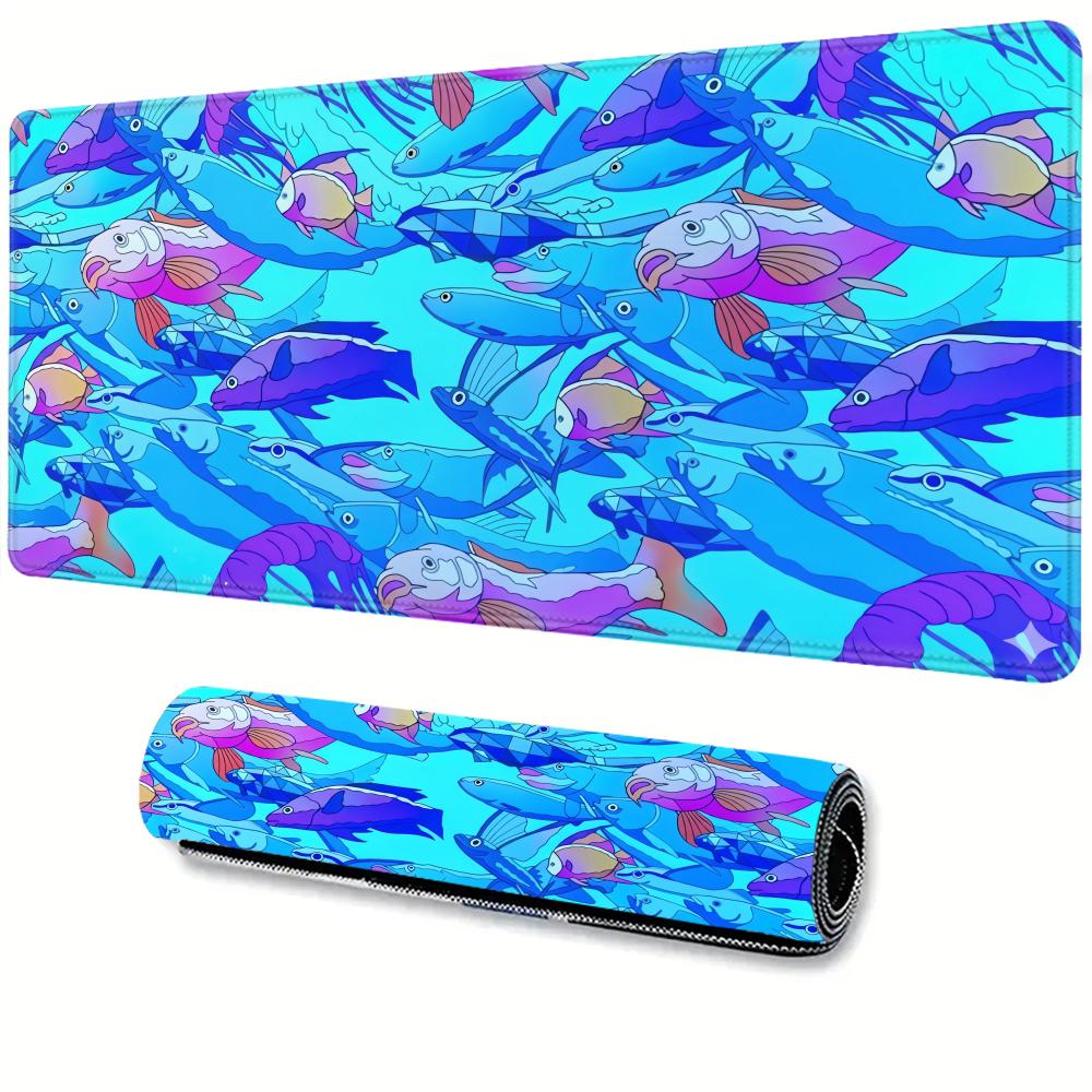 Graphic Tablet Accessories - Alas Mouse Karet Motif Ikan Cetak