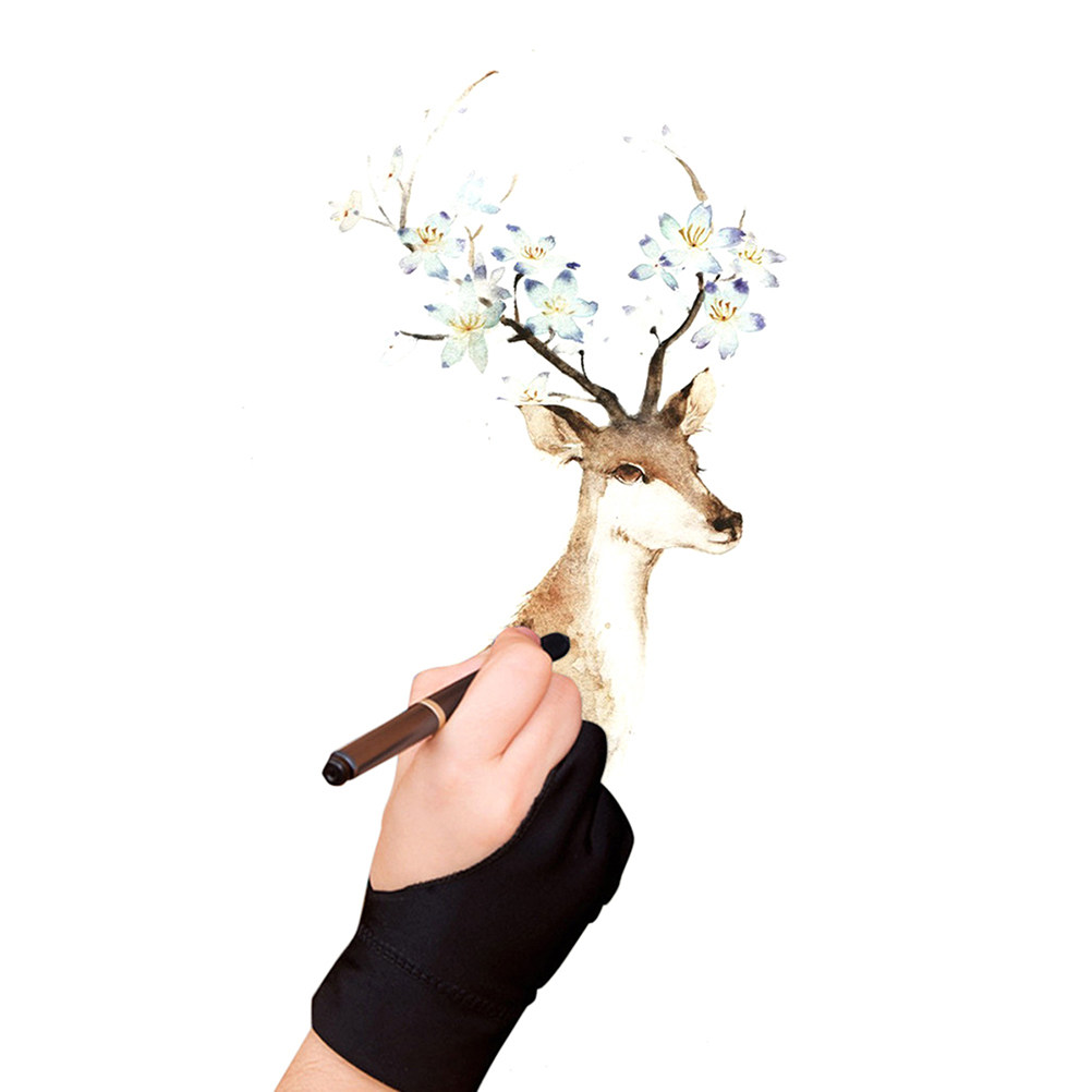 4 Pasang Sarung Tangan Anti-Se - Drawing Glove Artist ulasan dan harga