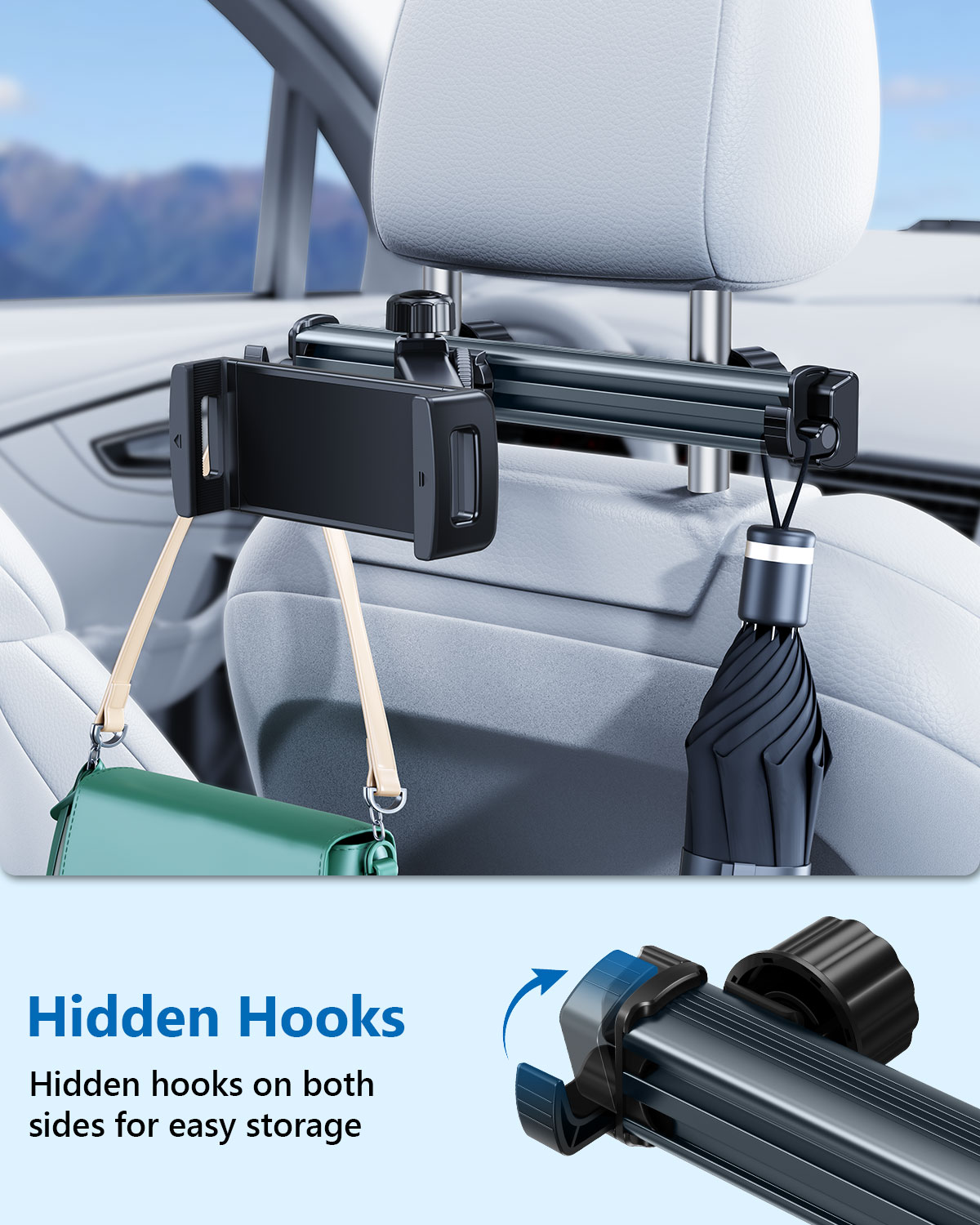 Dudukan Tablet Mobil Hipacool  - Tablet Car Mount ulasan dan harga