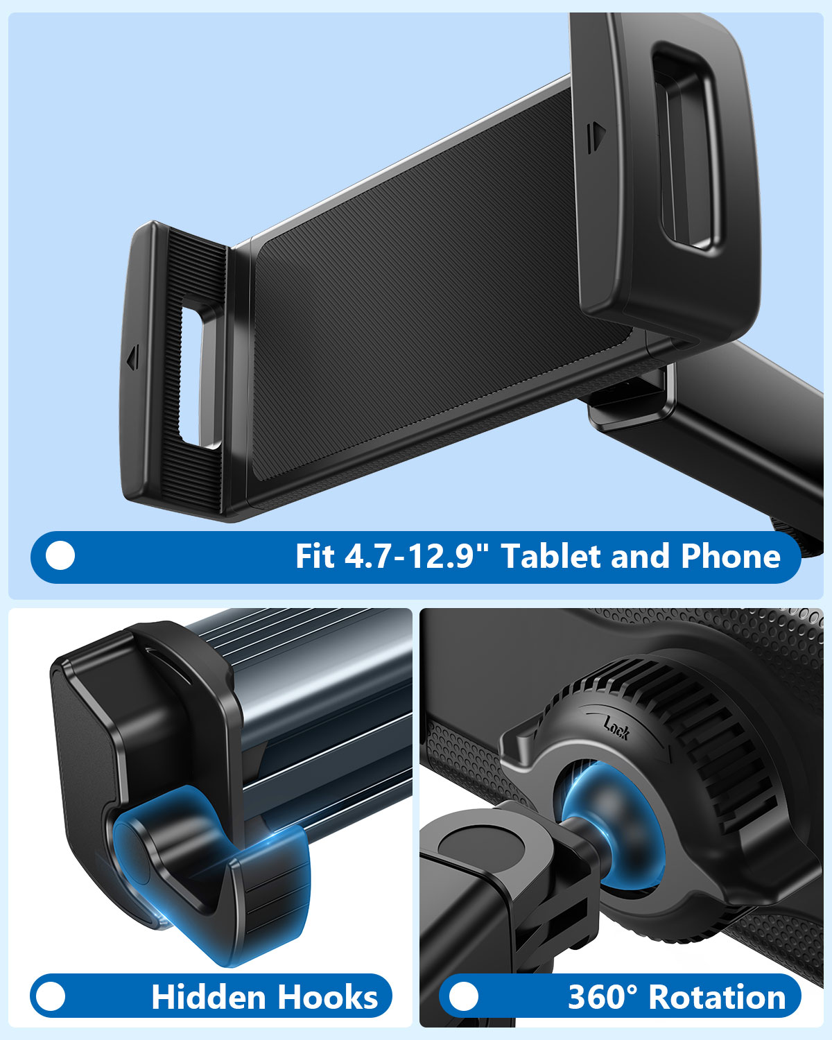 Dudukan Tablet Mobil Hipacool  - Tablet Car Mount ulasan dan harga