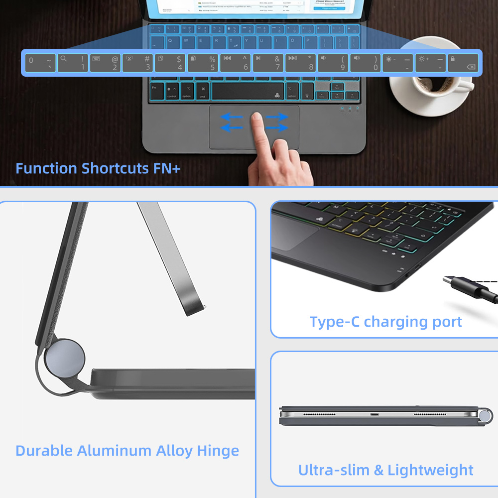 Casing Keyboard Wireless Backl - Tablet Keyboard Case ulasan dan harga