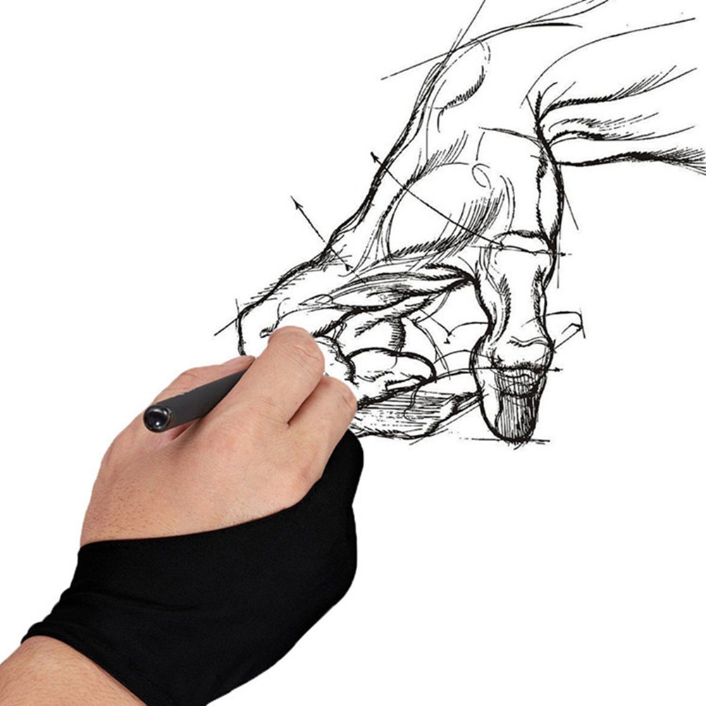 1 Pasang Sarung Tangan Menggam - Drawing Glove Artist ulasan dan harga