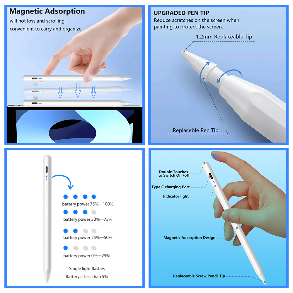 Stylus Pen Untuk iPad 2025 App - Tablet Accessories Kids ulasan dan harga