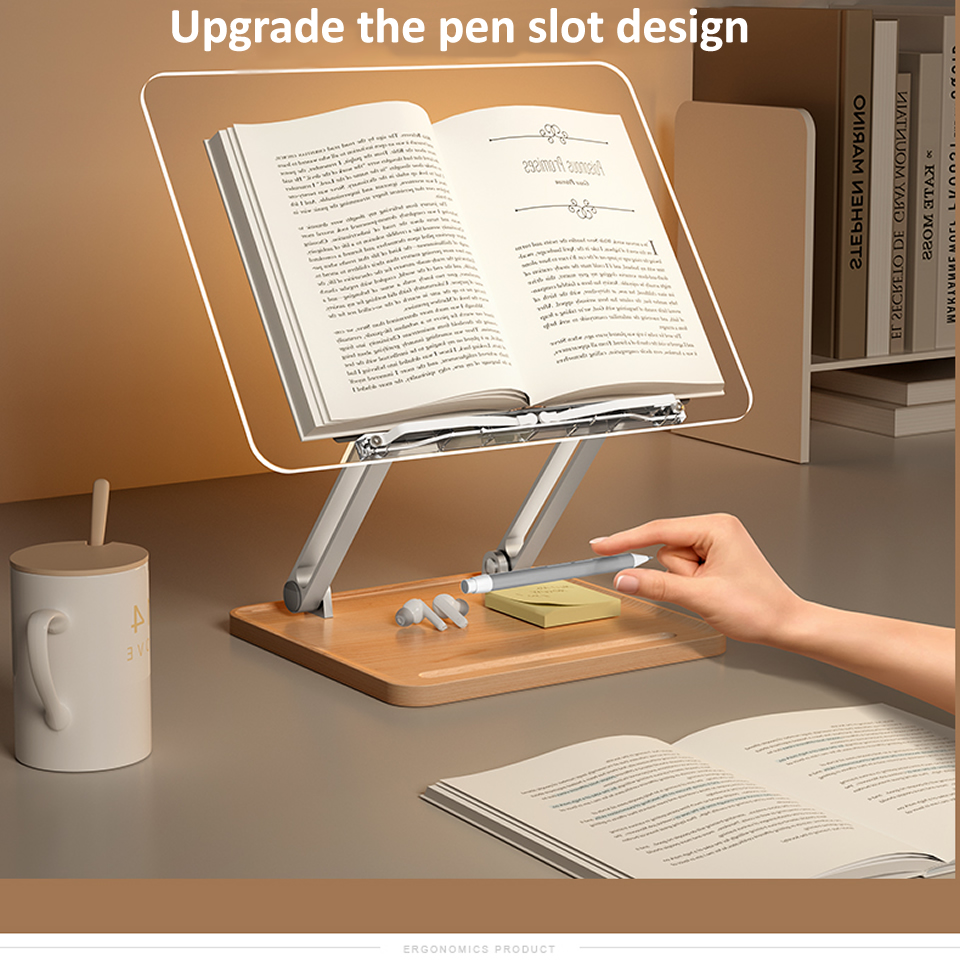 Stand Baca Kayu dengan Lampu A - Laptop Tablet Accessories ulasan dan harga