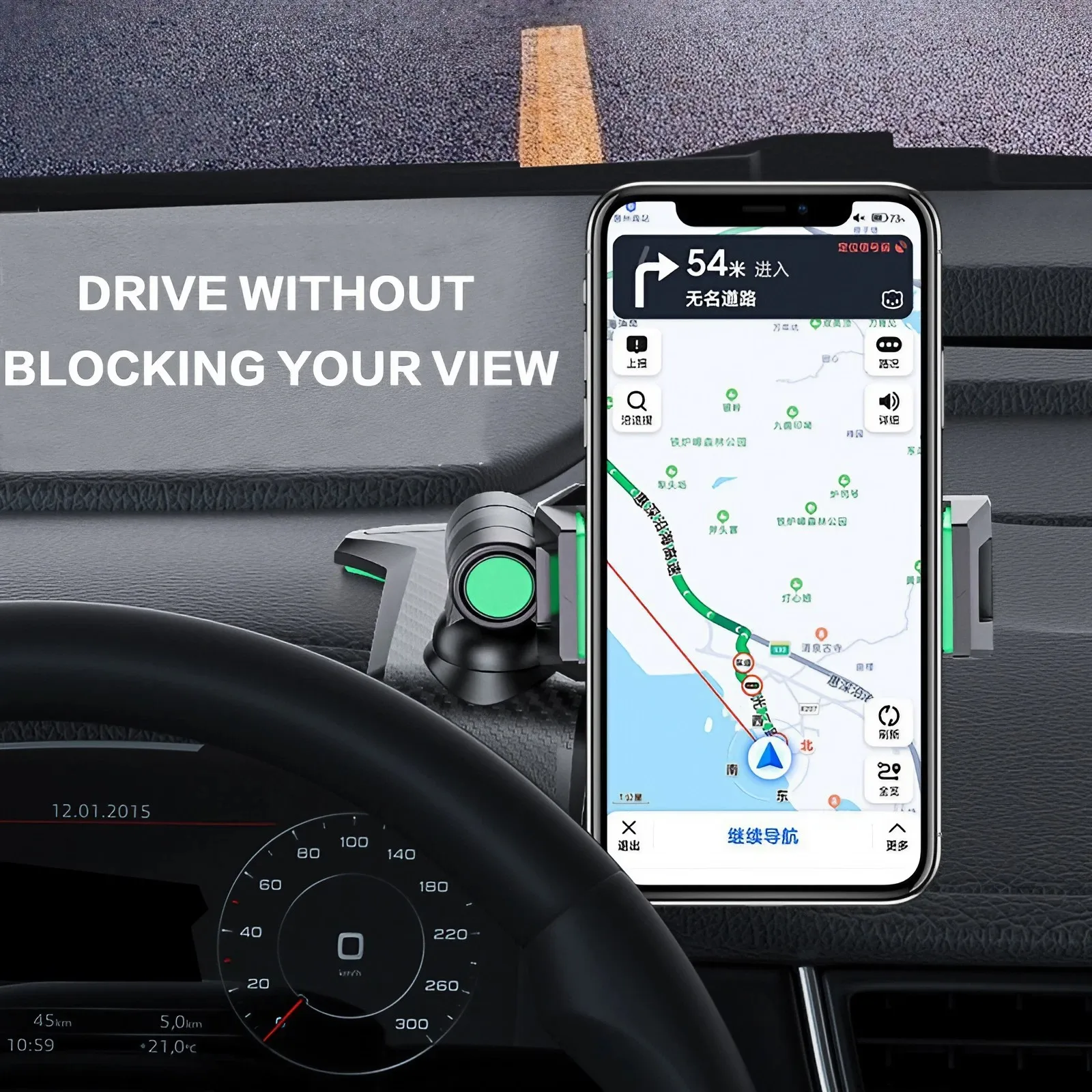 Dudukan ponsel dasbor mobil Un - Tablet Car Mount ulasan dan harga
