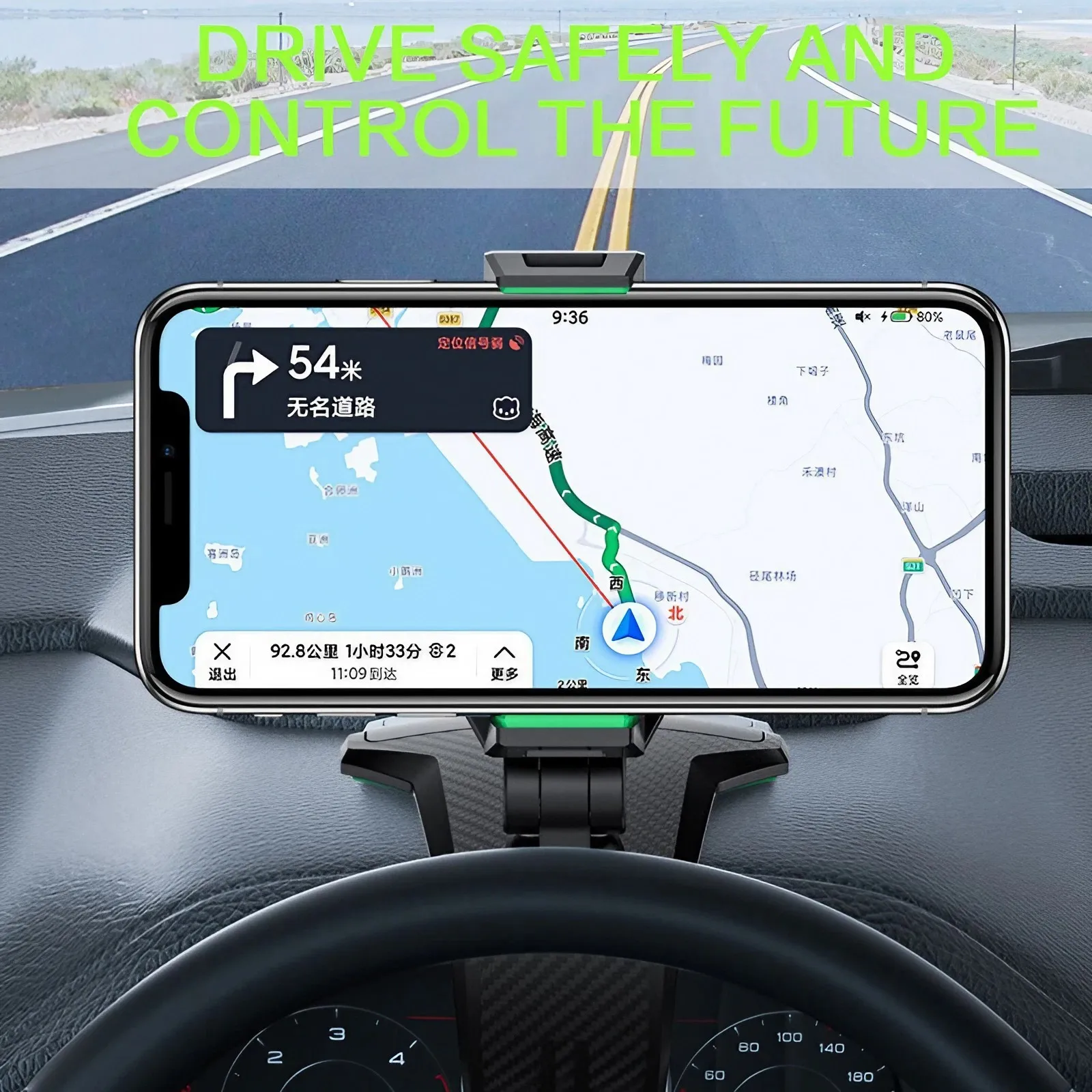 Dudukan ponsel dasbor mobil Un - Tablet Car Mount ulasan dan harga