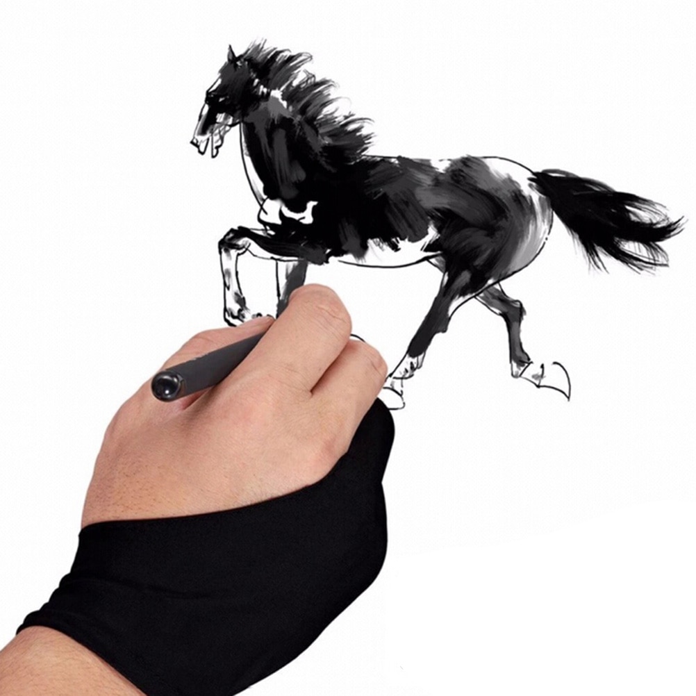 Sarung Tangan Seniman Hitam 2  - Drawing Glove Artist ulasan dan harga